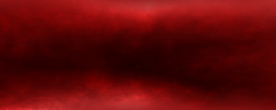 red fire sky cloud smoke texture, horror black dark background, haunted scary wallpaper poster, brush painted