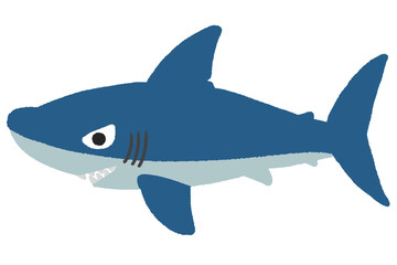 可愛いサメのイラスト