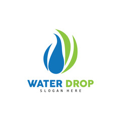 Water Drop Logo, Simple Vector, Elegant Design, Icon Symbol Template