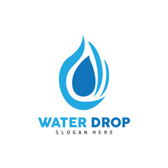 Water Drop Logo, Simple Vector, Elegant Design, Icon Symbol Template
