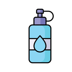 Fototapeta premium water bottle icon vector design template simple and modern