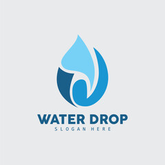 Water Drop Logo, Simple Vector, Elegant Design, Icon Symbol Template