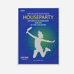 House party flyer design