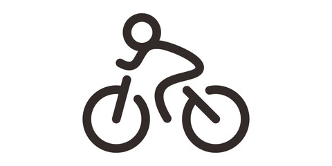 logo design bicycle line icon vector illustration 5