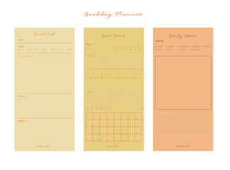 goal track planner. (lemon) 