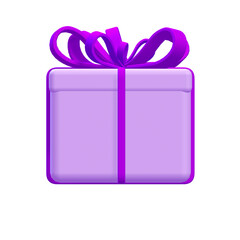 vector 3d gift box wrapped golden ribbon