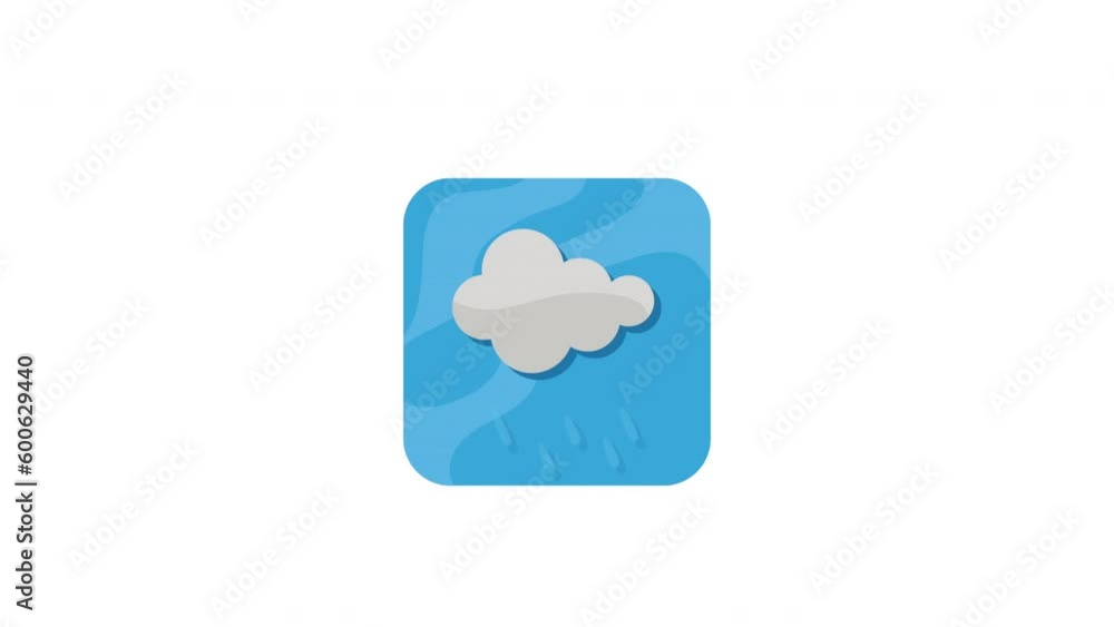 Poster cloud app service button animation