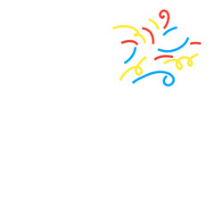 cute party confetti popper illustration