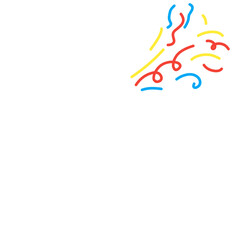 cute party confetti popper illustration