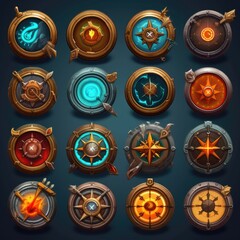 direction compass game ai generated