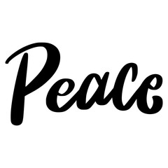 Peace Lettering. Word Ideas Lettering Stickers