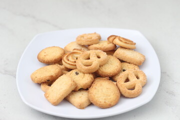 a variety of savory and delicious cheese cookies
