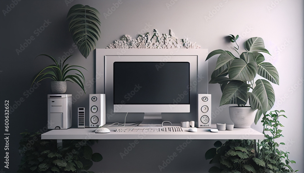 Aufkleber personal computer at home generative ai