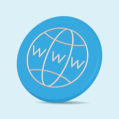 web and social media 3d icons