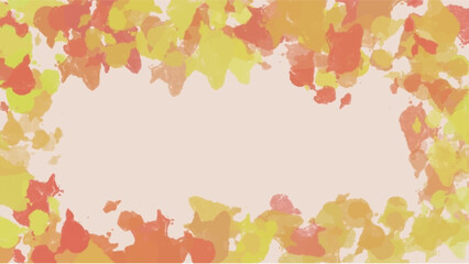 Abstract orange watercolor background.Hand painted watercolor. vector