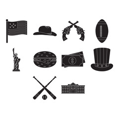 usa clip art set
