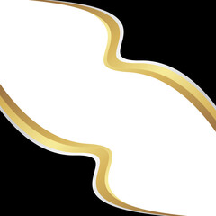 BLACK GOLDEN DESIGN TRANSPARENT background with lines
