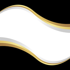 BLACK GOLD WAVES TRANPARENT gold background with wave