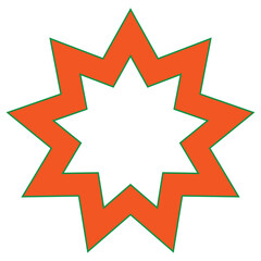 The Islamic Bahai Star