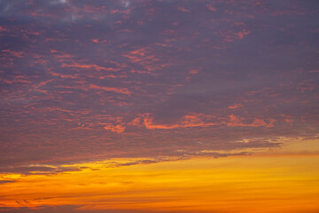 Panorama of Twilight Sky and Clouds as a Background Image