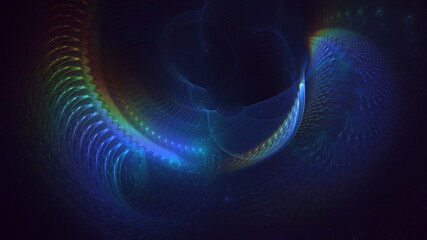 3D rendering abstract fractal business background