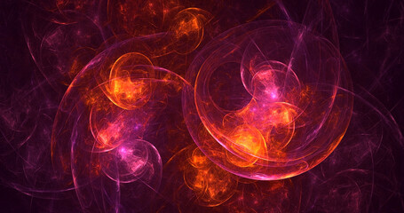 3D rendering abstract technology fractal background