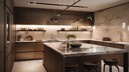 Sophisticated Simplicity: A Modern Kitchen with Sleek Design and Elegant Details 3. Generative AI