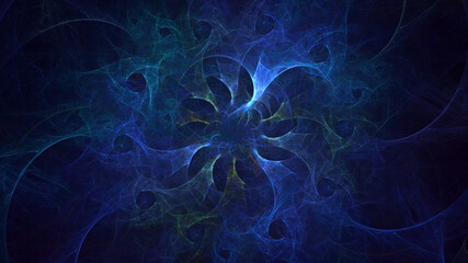 3D rendering abstract fractal light background