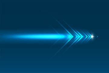 Abstract speed movement of arrows