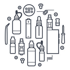 vapor clip art set