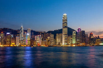 Obraz na płótnie Canvas Hong Kong Cityscape at Night