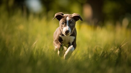 Playful Greyhound Pup