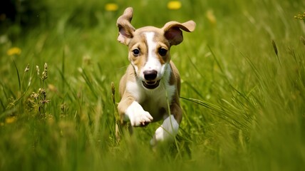 Playful Greyhound Pup
