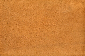 Orange suede leather texture background