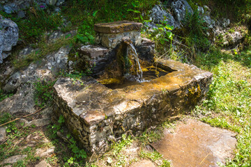 Fountain in Picos de Europa, Asturias, Spain
