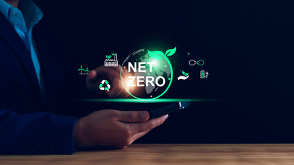 Net zero by 2050. Carbon neutral. Net zero greenhouse gas emissions target. climate neutral long term strategy. No toxic gases, implementing carbon capture and storage technologies. sustainable future