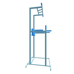 Pull up bar. Upper body workout, bodybuilding exercise.