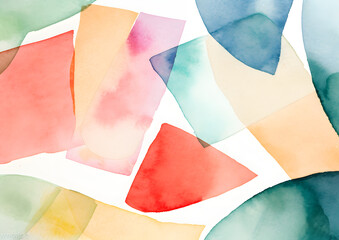 Watercolor shapes brush texture background