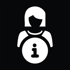 Woman User Icon - Vector
