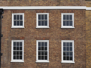 Fototapeta na wymiar traditional British home facade in London