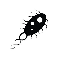 E. Coli Bacteria Infection icon design. Escherichia coli bacteria symbol. isolated on white background. vector illustration
