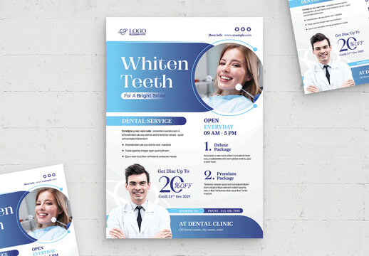 Dental Service Poster Template