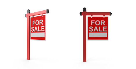 for sale board on transparent background