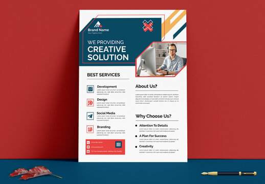 Creative Solution Flyer Design Layout