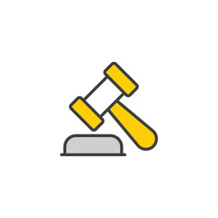 Law icon design with white background stock illustration