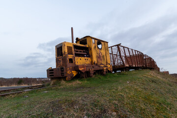 Rusted Relics: The Abandoned Locomotive on the Railway