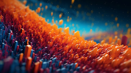 3D organic spread, organism, from another world
