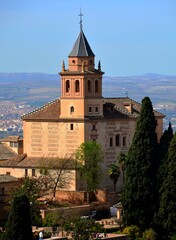 Fototapeta na wymiar Vue sur l'Eglise Santa Maria de la Encarnacion (Sta Maria de la Alhambra), Espagne, Europe 7