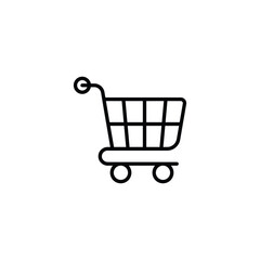 Shopping Cart icon design with white background stock illustration