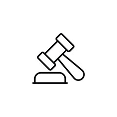 Law icon design with white background stock illustration